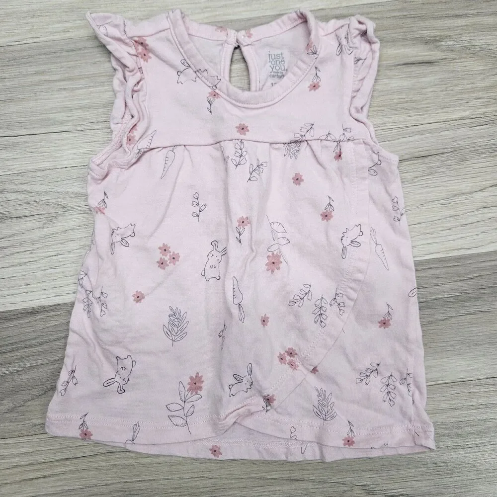 Carters Baby Girl Pink Shirt Bundle Size 12 Months Spring Casual